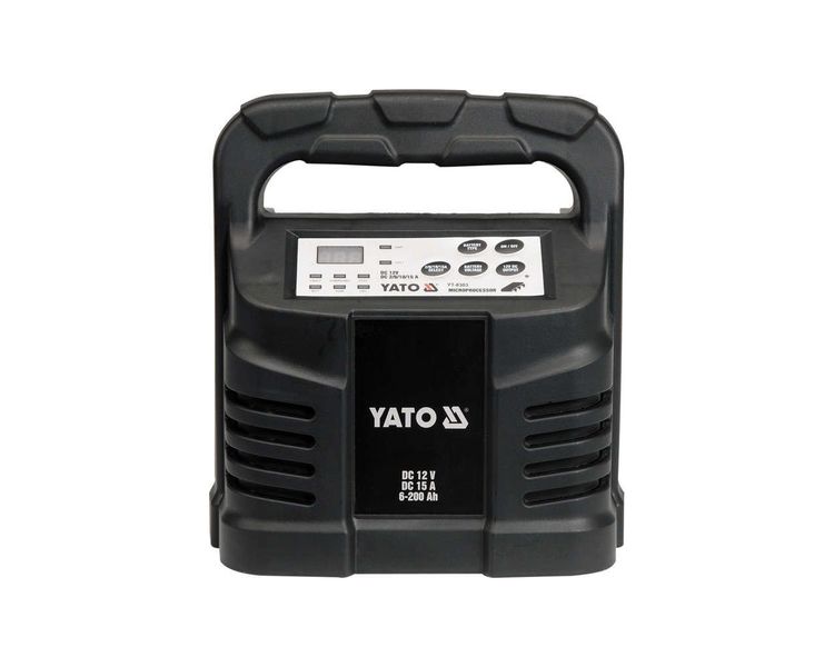 Зарядное устройство импульсное YATO YT-8303, 12В, 15А, 6-200Aч фото