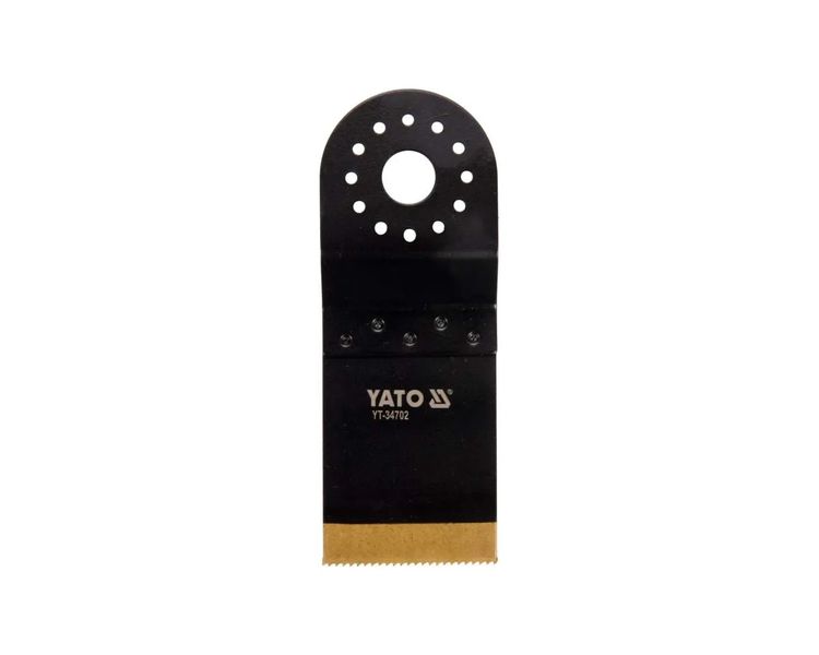 Пильное полотно титановое для реноватора YATO YT-34702, ширина лезвия 34 мм, 90/40 мм, BIM-Tin фото